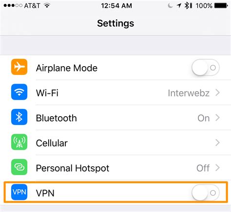 what is vpn and device management on my iphone